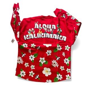 Disney Aulani Resort Exclusive Christmas Spirit Jersey Size Med NWT Kalikimaka